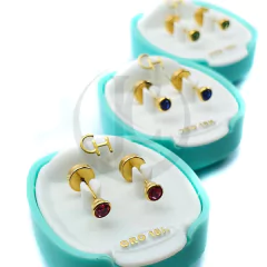 AROS ABRIDORES DE ORO 18KT MARCA CH TIC 18K #2021 51,48 en internet