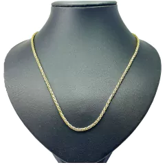 Cadena Oro 18k Pomerato Soga Unisex 12.2 Gramos 60cm