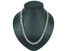 Cadena Rolo Plata 925 38gr Cierre Marinero 50 Cm A 55cm -