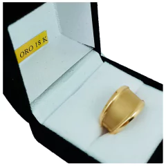 Sello Anillo Sirio Italiano Oro 18k Liso 2 Gramos