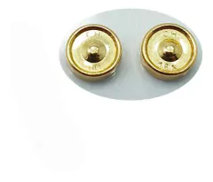 AROS ABRIDORES DE ORO 18KT MARCA CH ESTRELLA CON PIEDRA TIC 18K 79.10 #182 - Joyas Center