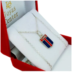 Conjunto Escudo Tigre Plata 925 Cadena Forcet - - comprar online