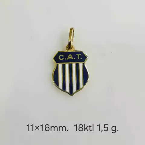 DIJE ORO 18K DE TALLERES ESMALTADO DE 1.5GRAMOS