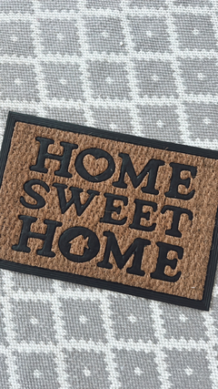 FELPUDO HOME SWEET HOME COCO Y GOMA - 40X60 - comprar online