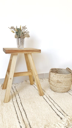 BANCO RECIBIDOR NORDICO DE ALAMO - 30 CMS