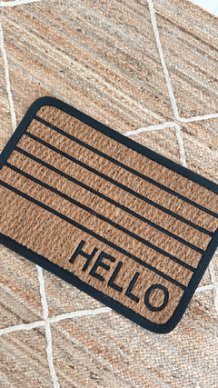 FELPUDO HELLO COCO Y GOMA - 40X60 - comprar online