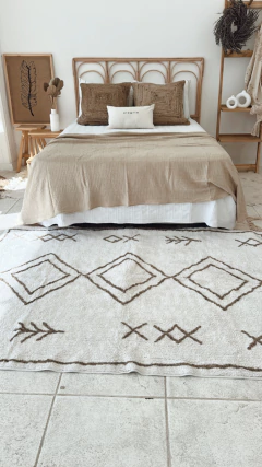 ALFOMBRA DE LA INDIA RUNAS TIERRA (ver medidas) - tienda online