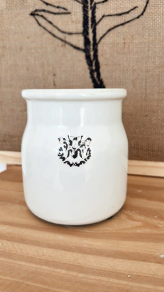 TARRO BLANCO DE CERAMICA - comprar online