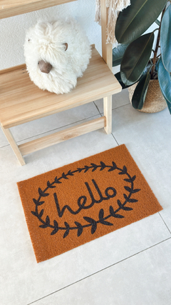 FELPUDO PVC CORONA HELLO - comprar online