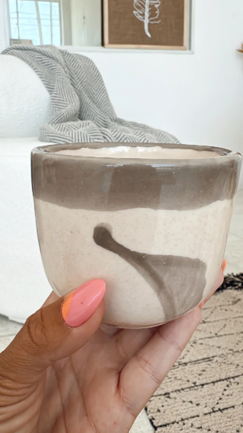 CUENCO CRUDO BORDE GRIS - comprar online