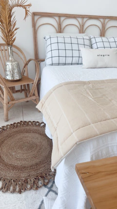 PILLOW ISABEL ARENA CON NATURAL AL DORSO REVERSIBLE - 70X190 CMS en internet