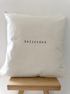 ALMOHADON 50X50 - FELICIDAD en internet