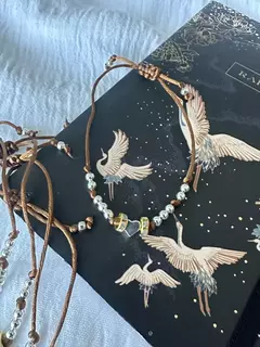 Pulsera CORAZON lazo marron en internet