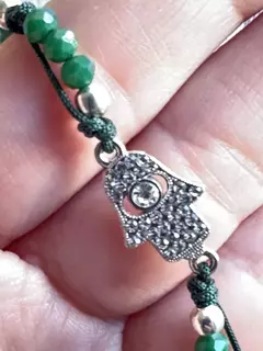 Pulsera MANO DE FATIMA - cristales - HENA & CO.