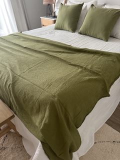 PIE DE CAMA ANI - OLIVA - comprar online