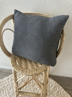 FUNDA WAFFLE 50X50 CMS - GRIS TOPO