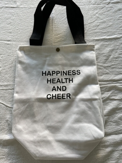 BOLSO HAPPINESS BLANCO TIRA NEGRA