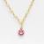 Collar cadena smile rosa - comprar online