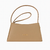 Cartera mini bag importada camel C1041-2
