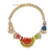 collar piedra color y strass - comprar online