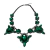 Collar piedras verde
