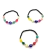 Pulsera elástica ojito bolitas de vidrio - comprar online