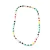 Collar perlas y canutillos