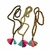 Collar coco con borlas