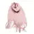 Bufandón nube liso 50x210 rosa