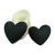 Aro corazón negro