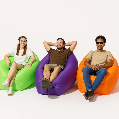 Sofá Inflável Portátil Impermeável – Reforçado, Sem Bomba, Para Praia e Camping - comprar online