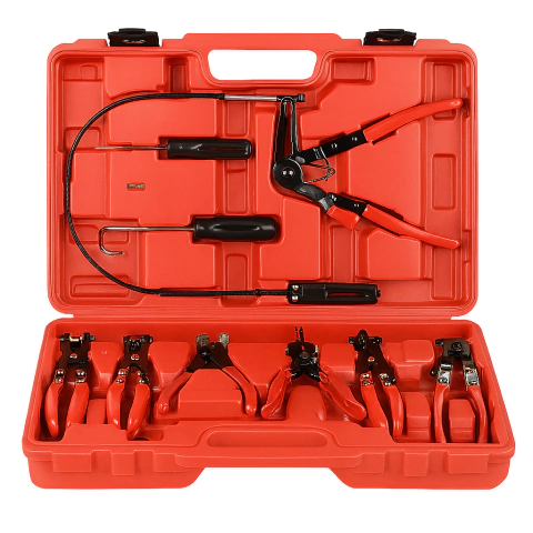 Kit de Alicates para Remoção de Mangueiras com 11 Peças – Ideal para Oficinas e Manutenção Automotiva