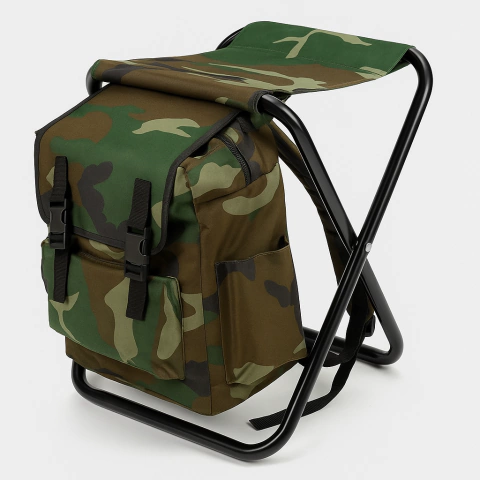 Cadeira Dobrável com Mochila de Pesca e Camping – Alta Resistência e Portabilidade - comprar online