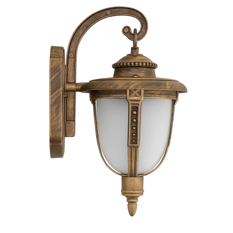 Arandela Luminária Colonial Clássica Vintage Ouro Velho - comprar online