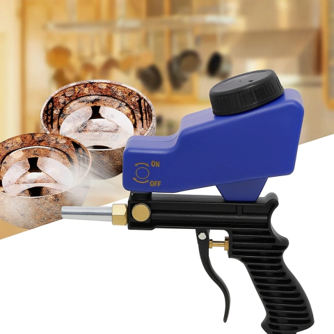 Máquina de Jateamento de Areia Portátil – Leve e Alta Eficiência – Para Remoção de Ferrugem, Tinta e Óleo - comprar online