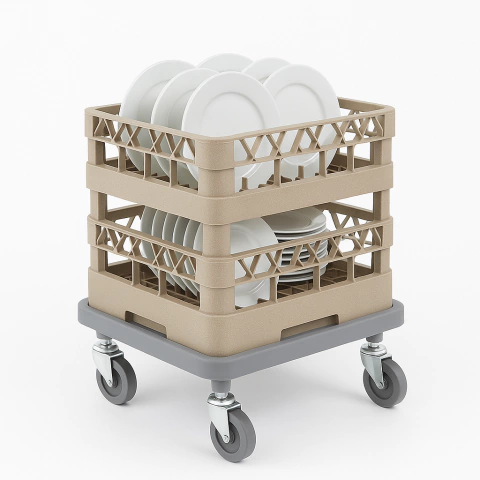 Carrinho para Racks Cambro | Transporte Profissional Seguro e Prático 159kg - comprar online