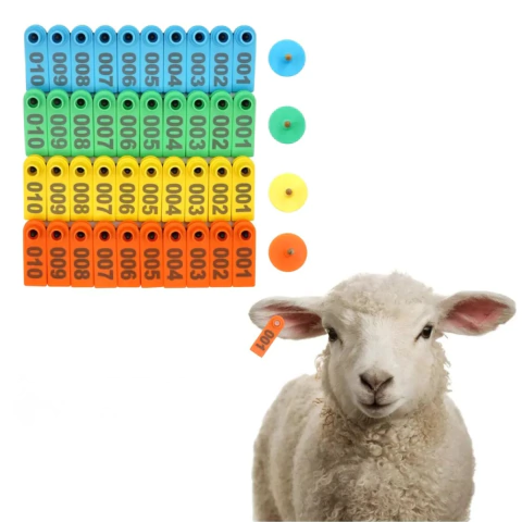 Brincos de Identificação p/ Bovinos, Ovinos e Suínos – Kit c/ 100 Unidades Alta Resistência - comprar online