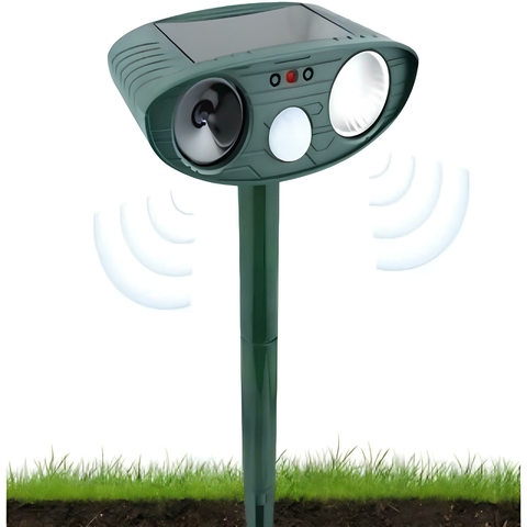 Led Solar Repelente Ultrassônico p/ Animais – Sensor de Movimento, IPX4, p/ Jardim - comprar online