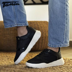 Zapatilla Fascitis Negra Elasticos - Tania Calzados