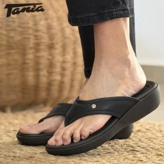 Ojota Fascitis Negra Lisa - Tania Calzados