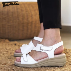 Sandalia Lily Blanca Abrojos - Tania Calzados