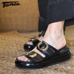 Zueco Sol Charol Negro - comprar online