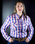 Camisa Jácomo feminina manga longa custom fit ref. 3038