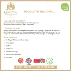 Emulsión GUSTEAU'S - 100 ml - SABOR MADAME MANDARIN - Florencia Menescaldi