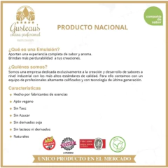 Emulsión GUSTEAU'S - 100 ml - SABOR MANZANA - Florencia Menescaldi