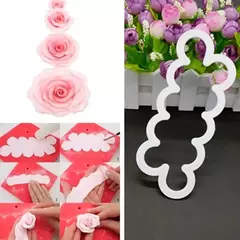 Cortantes Reposteria Rosas Y Petalos Facil Fondant - comprar online