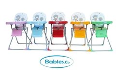 Silla de comer plegable, con bandeja desmontable - Babies co