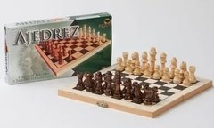 Ajedrez De Madera, Tablero de 22 Cm - Bisonte. en internet