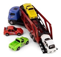 Camión transportador + 4 autos - Xplast en internet