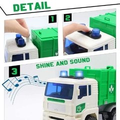 Camión Limpieza 1:16 Scale City Sanitation Con Luz Y Sonido - Juguetech. - tienda online